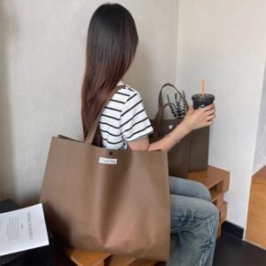 CL246 에코라이프 데일리 선물용 미니멀 디자인 고급 부직포 토트백 43*32*10cm