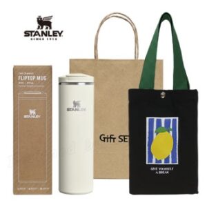 스탠리 텀블러 트랜짓 플립탑머그473ml 크림글로스(파우치+쇼핑백)