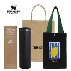 스탠리 텀블러 트랜짓 플립탑머그473ml 블랙(파우치+쇼핑백)