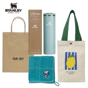 스탠리 트랜짓 플립탑머그473ml 텀블러세트2호 송월핸드타올 파우치 쇼핑백포함