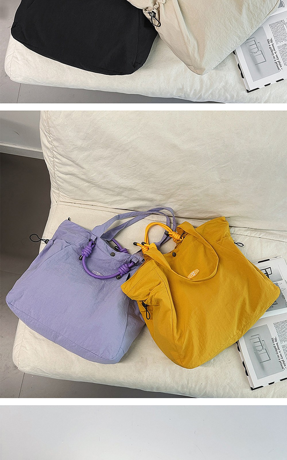 CL245 에코라이프 여성 육아 보조용 컴포트 스타일 대수납 쇼퍼백 상세 이미지